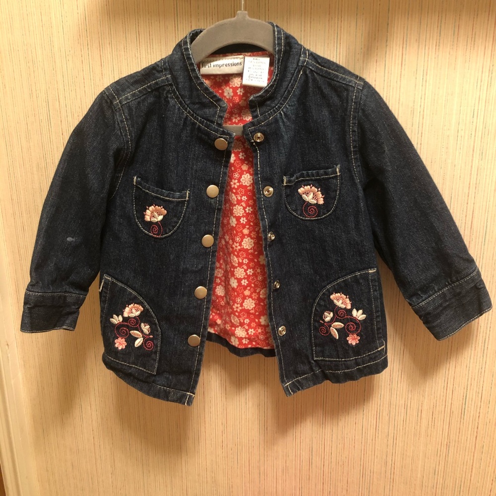 24M denim embroidered jacket